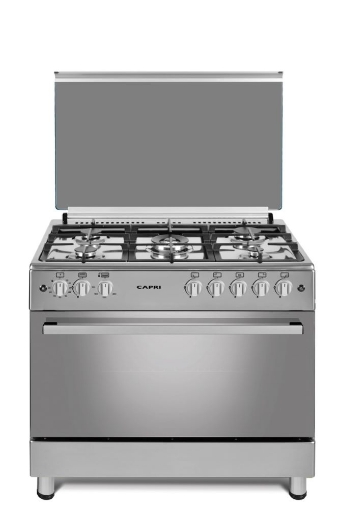 Picture of CAPRI GAS COOKER 5 PLATES INOX 90cmx60cm