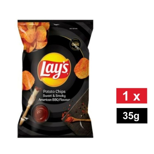 Picture of LAY'S  SWEET & SMOKY AMERICAN BBQ  POTATO CHIPS 36g