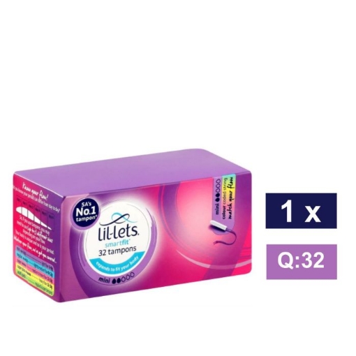 Picture of LIL-LETS SMARTFIT MINI TAMPONS 32's 