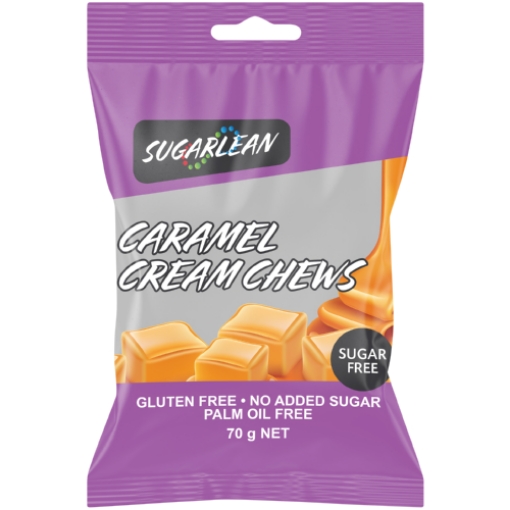 Picture of SUGARLEAN CARAMEL CREAM CHEWS 70g