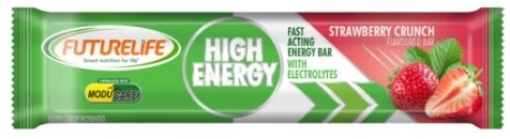 Picture of FUTURELIFE HIGH ENERGY STRAWBERRY CRUNCH FLAVOURED BAR 4x40g 