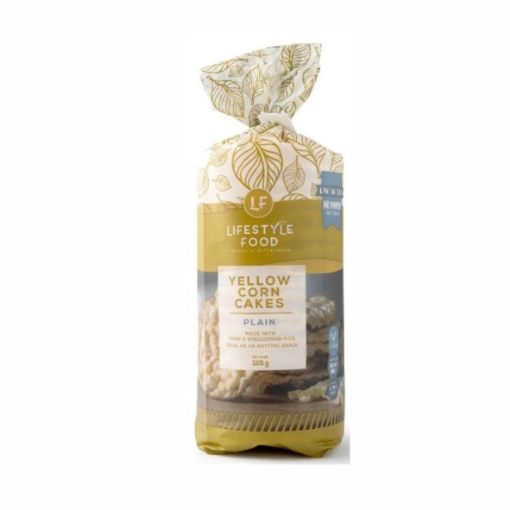 Picture of LIFESTYLE FOOD PLAIN YELLOW CORN CAKES 130g