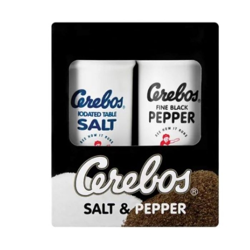 Picture of CEREBOS SALT & PEPPER COMBI PACK 175g 