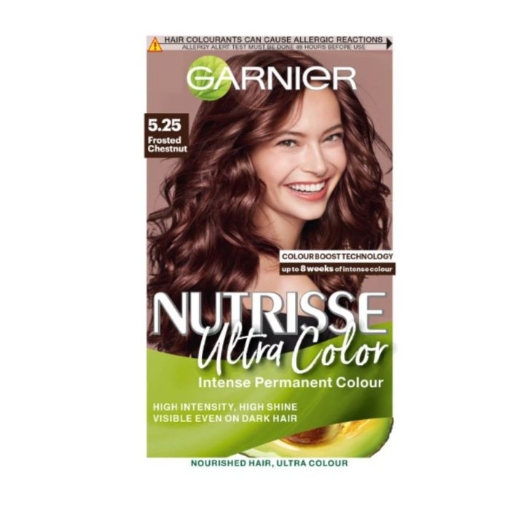 Picture of GARNIER NUTRISSE CREME NO. 5.25 FROSTED CHESTNUT DEEP NOURISHING PERMANENT HAIR COLOUR 172g  