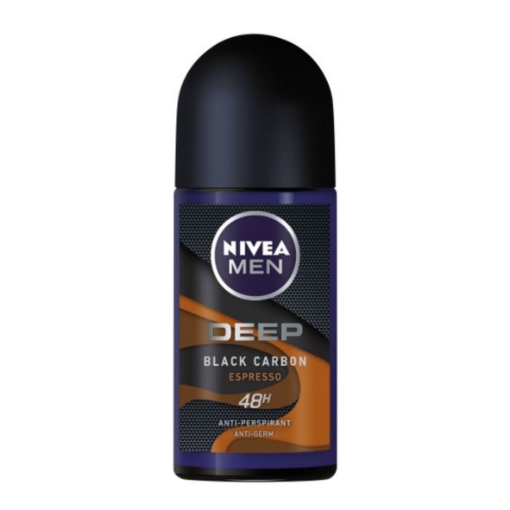 Picture of NIVEA MEN DEEP BLACK CARBON ESPRESSO ANTI PERSPIRANT DEODORANT ROLL ON 50ml  