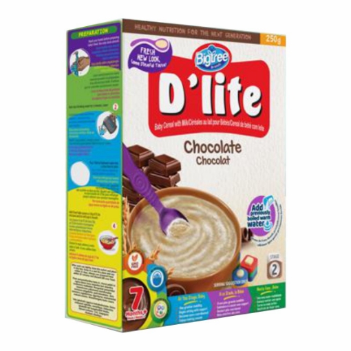 Picture of D'LITE CHOCOLATE BABY CEREAL 250g 