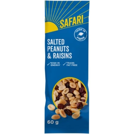 Picture of SAFARI PEANUTS PEANUTS & RAISINS 55g