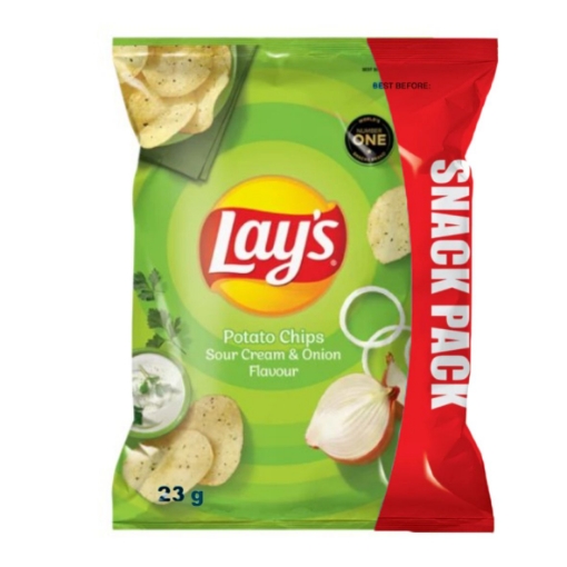 Picture of LAY'S SOUR CREAM & ONION FLAVOURED POTATO CHIPS 23g